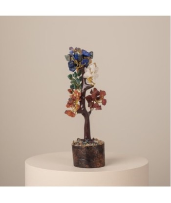 Árbol de la Vida Chakra con Piedras Preciosas - Figura Decorativa para Energía Positiva y Armonía en el Hogar