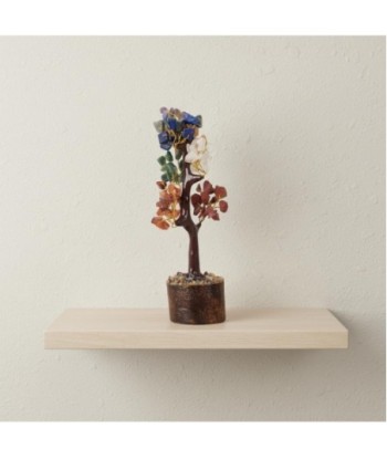 Árbol de la Vida Chakra con Piedras Preciosas - Figura Decorativa para Energía Positiva y Armonía en el Hogar