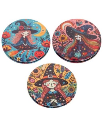 Espejo de Bolsillo Bruja con Estilo Único y Diseño Encantador para Regalos Originales y Complementos de Moda