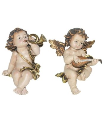 Figura de Ángel Decorativa de Resina para Navidad, Adorno Beige para Hogar, Ideal para Decoración Festiva y Regalo