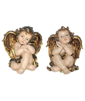 Figura de Ángel de Navidad Decorativa, Adorno de Resina para Hogar, Ideal para Decoración Navideña, Diseño Elegante