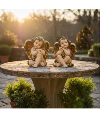 Figura de Ángel de Navidad Decorativa, Adorno de Resina para Hogar, Ideal para Decoración Navideña, Diseño Elegante Figura de Ángel de Navidad Decorativa, Adorno de Resina para Hogar, Ideal para Decoración Navideña, Diseño Elegante