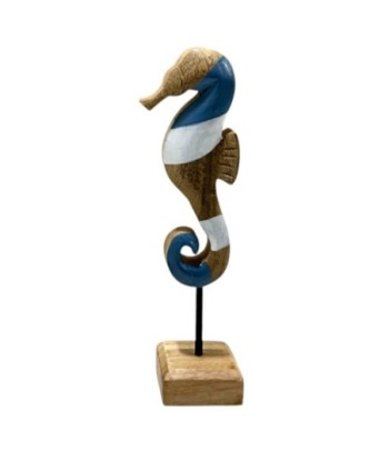 Figura Decorativa Caballito de Mar Azul para Hogar - Diseño Marinero, Ideal para Decoración Náutica y Coleccionistas