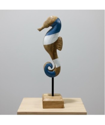 Figura Decorativa Caballito de Mar Azul para Hogar - Diseño Marinero, Ideal para Decoración Náutica y Coleccionistas