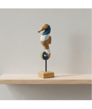 Figura Decorativa Caballito de Mar Azul para Hogar - Diseño Marinero, Ideal para Decoración Náutica y Coleccionistas