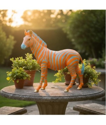Figura Decorativa de Cebra Pop Art para Hogar y Oficina, Escultura Moderna de Resina, Diseño Único y Elegante