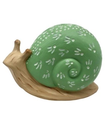 Figura Decorativa Caracol en Resina, Adorno Animal Verde, Escultura Decoración Hogar, Detalle Romántico para