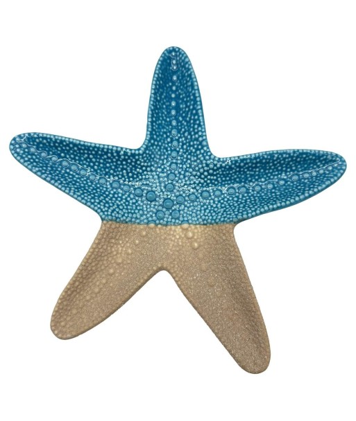 Decoración Marinera Estrella de Mar Azul Resina para Hogar y Oficina, Figura Decorativa Nautica, Detalle Acuático