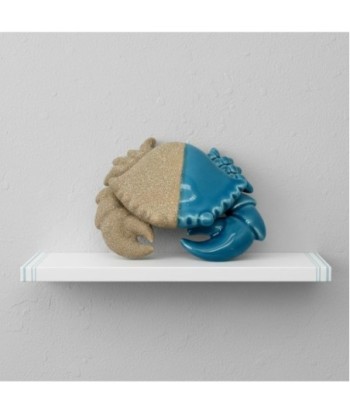 Figura Decorativa de Cangrejo Azul, Adorno Marino de Resina, Decoración Náutica para el Hogar, Diseño Realista