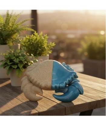 Figura Decorativa de Cangrejo Azul, Adorno Marino de Resina, Decoración Náutica para el Hogar, Diseño Realista