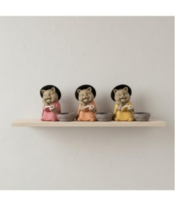 Gato Buda Portavelas Decorativo - Figura Zen para Meditación y Relajación - Ideal para Hogar y Oficina
