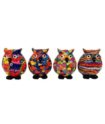 Figura de Búho de Resina Decorativa para Hogar, Arte Moderno, Diseño Exclusivo, Regalo Ideal, 9 cm, Colección