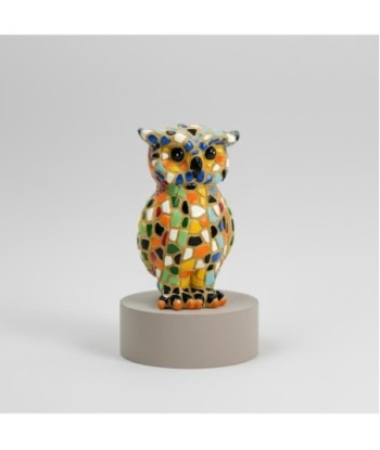 Figura Decorativa de Búho en Resina, Diseño Multicolor, Ideal para Decoración del Hogar, Regalo Original y Elegante