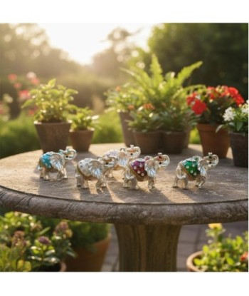 Figura Decorativa de Elefante Clásico, Miniatura de Resina, Ideal para Coleccionistas y Decoración del Hogar