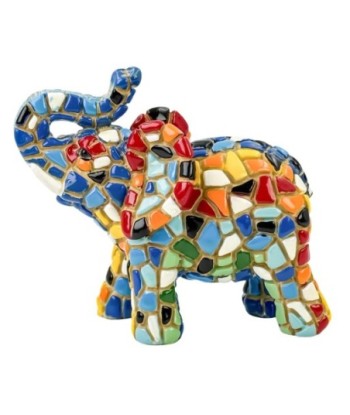 Figura Decorativa de Elefante en Resina Multicolor - Arte Pop Moderno para Colección y Decoración del Hogar