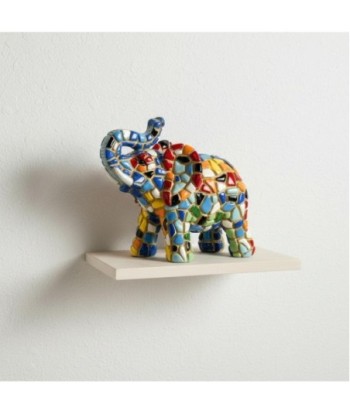 Figura Decorativa de Elefante en Resina Multicolor - Arte Pop Moderno para Colección y Decoración del Hogar