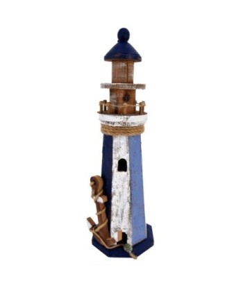 Faro Decorativo Marinero Azul para Hogar - Figura Náutica de Calidad - Ideal para Decoración Interior y Exterior