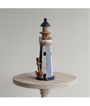 Faro Decorativo Marinero Azul para Hogar - Figura Náutica de Calidad - Ideal para Decoración Interior y Exterior