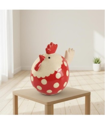 Figura Decorativa de Gallina para Hogar, Decoración Bohemia, Adorno de Cerámica, Ideal para Regalo, Diseño Único