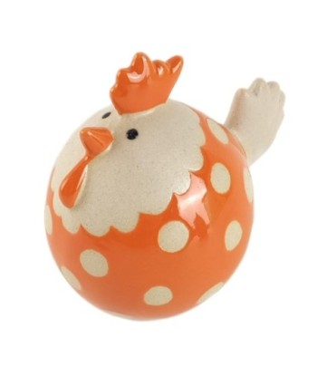 Figura de Gallina Decorativa Bohemia, Adorno de Cerámica, Diseño Original para Hogar, Ideal para Regalo y Colección