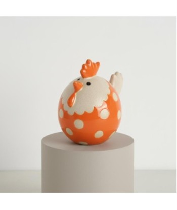 Figura de Gallina Decorativa Bohemia, Adorno de Cerámica, Diseño Original para Hogar, Ideal para Regalo y Colección