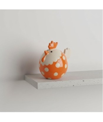 Figura de Gallina Decorativa Bohemia, Adorno de Cerámica, Diseño Original para Hogar, Ideal para Regalo y Colección