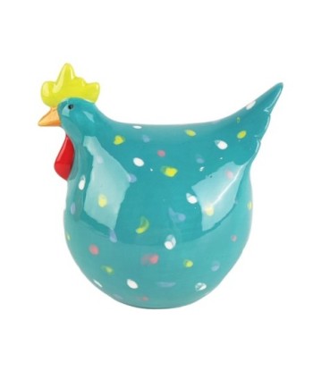 Figura Decorativa de Gallina en Porcelana, Ideal para Decoración de Hogar, Diseño Bohemio, Regalo Original y Figura Decorativa de Gallina en Porcelana, Ideal para Decoración de Hogar, Diseño Bohemio, Regalo Original y