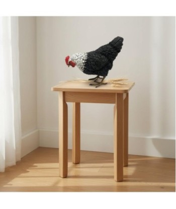 Figura Decorativa Gallina Rústica para Hogar, Adorno Animal de Resina, Ideal para Decoración de Interiores y