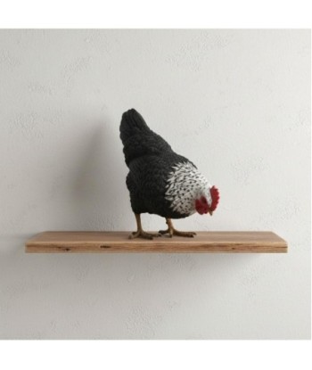 Figura Decorativa Gallina Rústica para Hogar, Adorno Animal de Resina, Ideal para Decoración de Interiores y