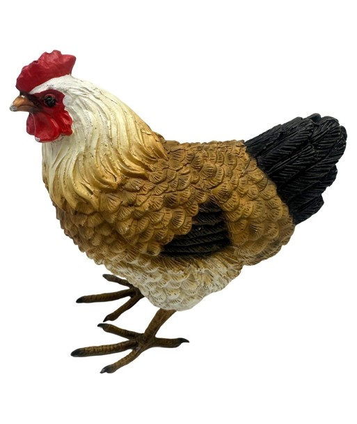 Figura Decorativa de Gallina Rústica para Hogar, Decoración de Animales de Resina, Ideal para Regalos y Colecciones