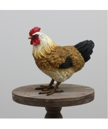 Figura Decorativa de Gallina Rústica para Hogar, Decoración de Animales de Resina, Ideal para Regalos y Colecciones