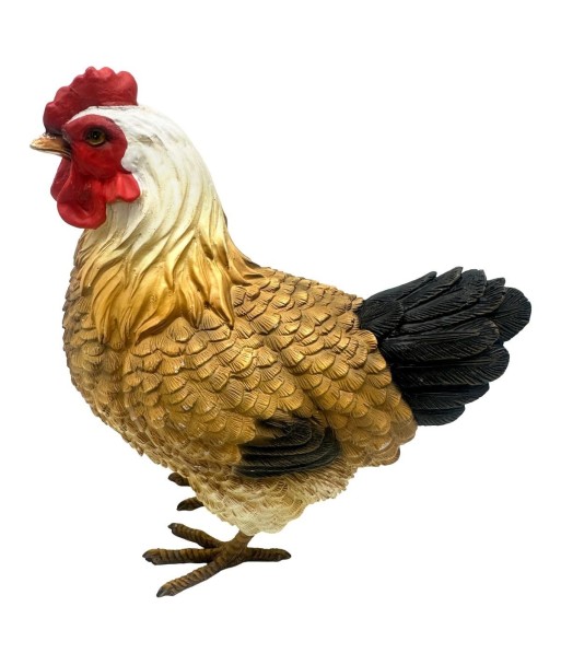 Figura Decorativa de Gallina Rústica para Hogar, Adorno de Resina, Ideal para Decoración de Interiores, Detalles
