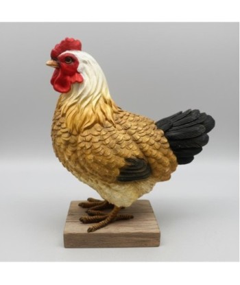 Figura Decorativa de Gallina Rústica para Hogar, Adorno de Resina, Ideal para Decoración de Interiores, Detalles