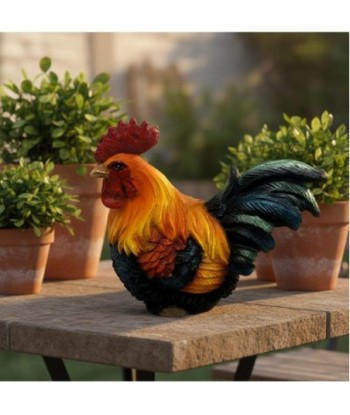 Figura Decorativa de Gallo Rústico, Estilo Campestre, Ideal para Decoración del Hogar, Regalo Original, Detalle
