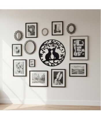 Adorno de Pared Gato Decorativo, Diseño Moderno y Elegante para Hogar y Oficina, Regalo Ideal para Amantes de
