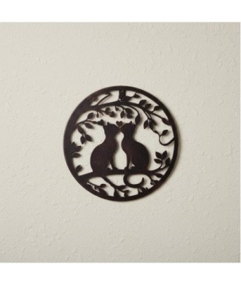 Adorno de Pared Gato Decorativo, Arte de Pared de Metal, Decoración para Hogar, Regalo Original, Diseño Moderno