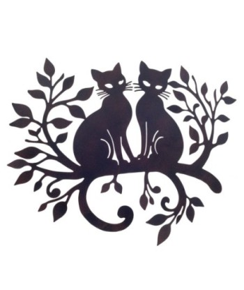 Adorno de Pared Gatos Decorativo - Diseño Moderno para Hogar - Arte de Pared Metálico - Decoración Interior Original