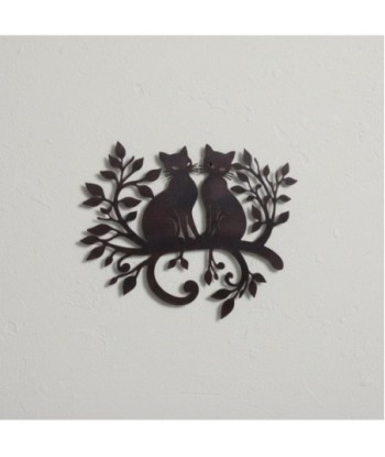 Adorno de Pared Gatos Decorativo - Diseño Moderno para Hogar - Arte de Pared Metálico - Decoración Interior Original