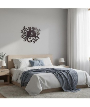Adorno de Pared Gatos Decorativo - Diseño Moderno para Hogar - Arte de Pared Metálico - Decoración Interior Original