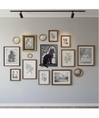 Adorno de Pared Gato Decorativo, Diseño Original de Metal, Ideal para Decoración de Hogar, Regalo para Amantes
