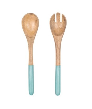 Set de Cuchara y Tenedor de Madera para Cocina, Ideal para Niños y Adultos, Utensilios de Comida Ecológicos y