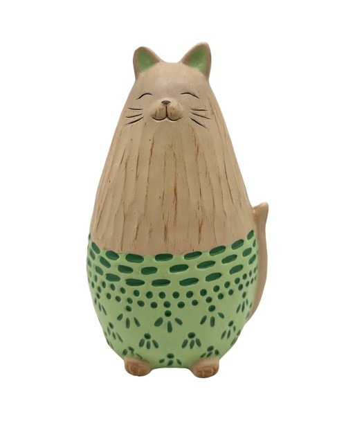 Figura Decorativa de Gato en Resina para Decoración del Hogar, Ideal para Regalo, Diseño Moderno y Elegante,