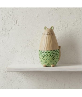 Figura Decorativa de Gato en Resina para Decoración del Hogar, Ideal para Regalo, Diseño Moderno y Elegante,