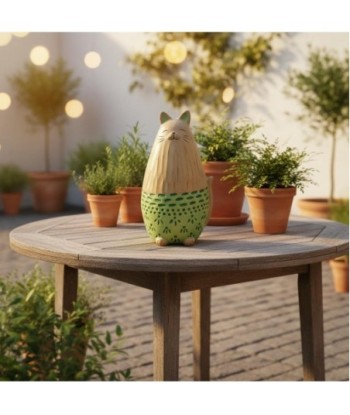 Figura Decorativa de Gato en Resina para Decoración del Hogar, Ideal para Regalo, Diseño Moderno y Elegante,