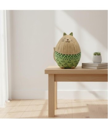 Figura Decorativa de Gato en Resina para Hogar y Oficina - Diseño Romántico y Elegante - Ideal para Regalo