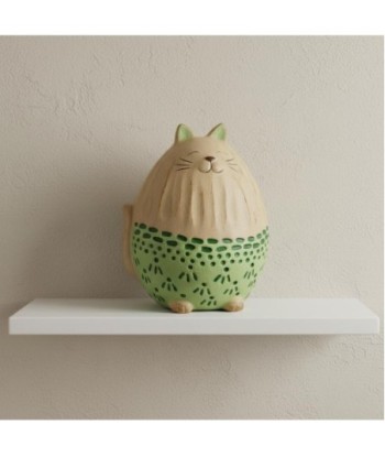 Figura Decorativa de Gato en Resina para Hogar y Oficina - Diseño Romántico y Elegante - Ideal para Regalo