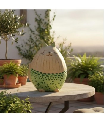 Figura Decorativa de Gato en Resina para Hogar y Oficina - Diseño Romántico y Elegante - Ideal para Regalo