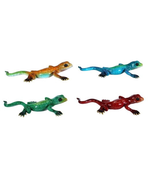Figura de Lagarto Multicolor en Resina - Arte Pop Decorativo - Ideal para Regalo y Decoración de Interiores