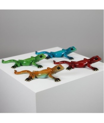 Figura de Lagarto Multicolor en Resina - Arte Pop Decorativo - Ideal para Regalo y Decoración de Interiores