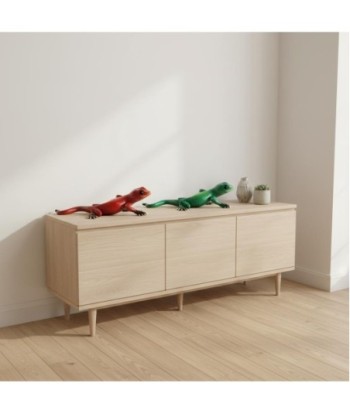 Figura Decorativa de Lagarto Multicolor en Resina, Diseño Pop Art, Ideal para Decoración Moderna y Original del